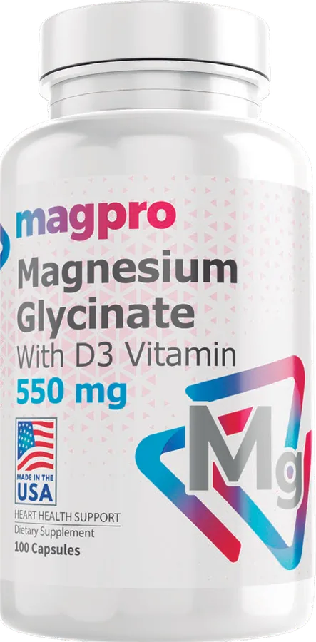 Glicinato de Magnesio 550 mg + D3
