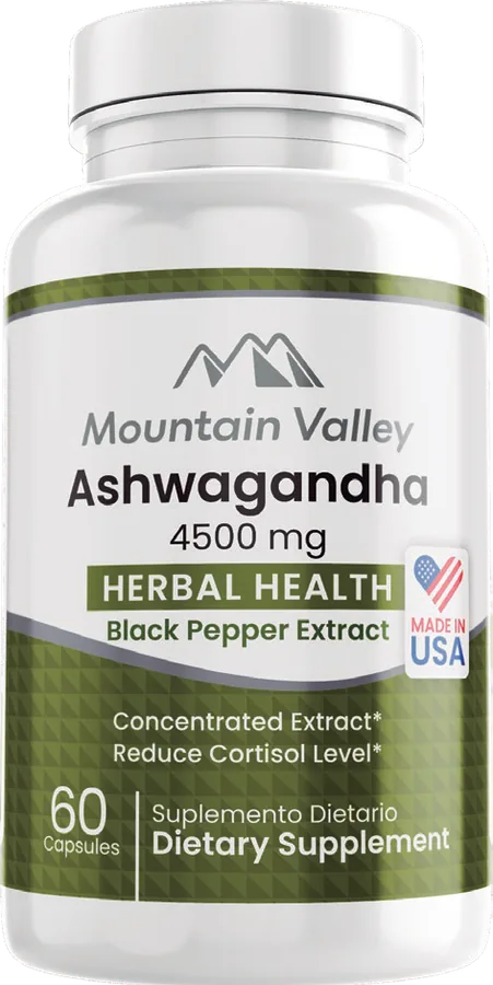 Ashwagandha con Pimienta Negra 4500 mg