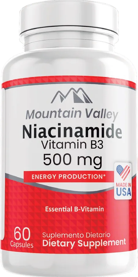 Vitamina B3 Niacinamida 500 mg