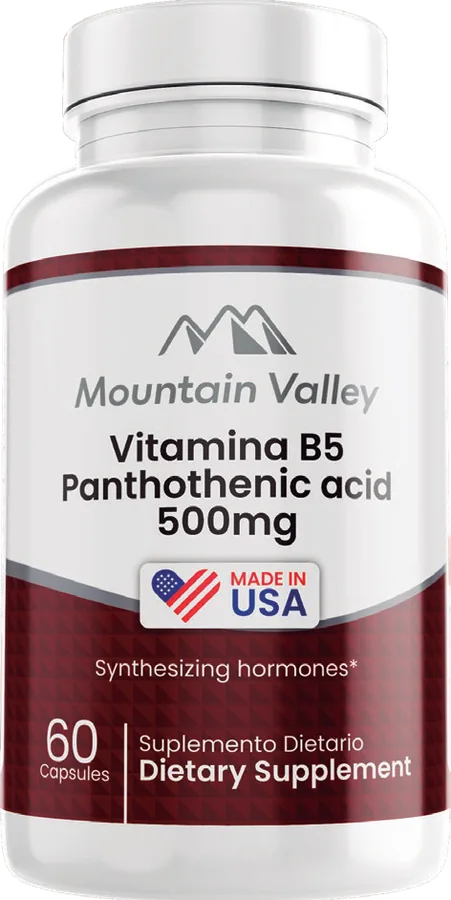 Vitamina B5 Ácido Pantoténico 500 mg