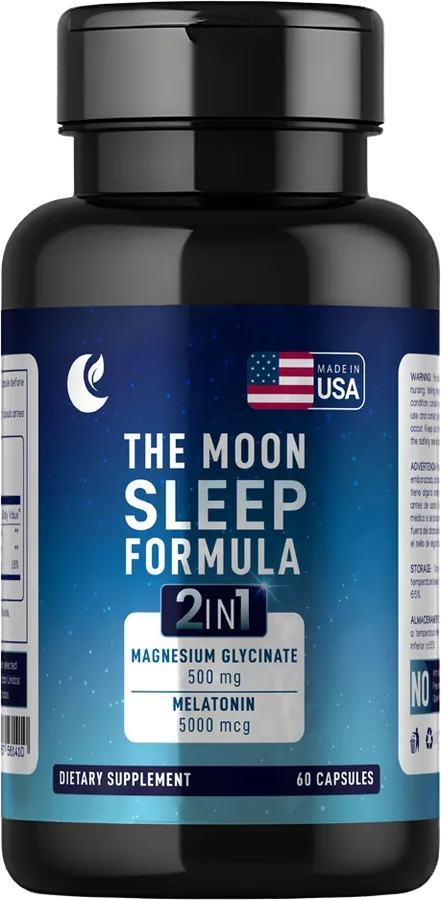 Melatonina 5 mg + Glicinato de Magnesio 500 mg